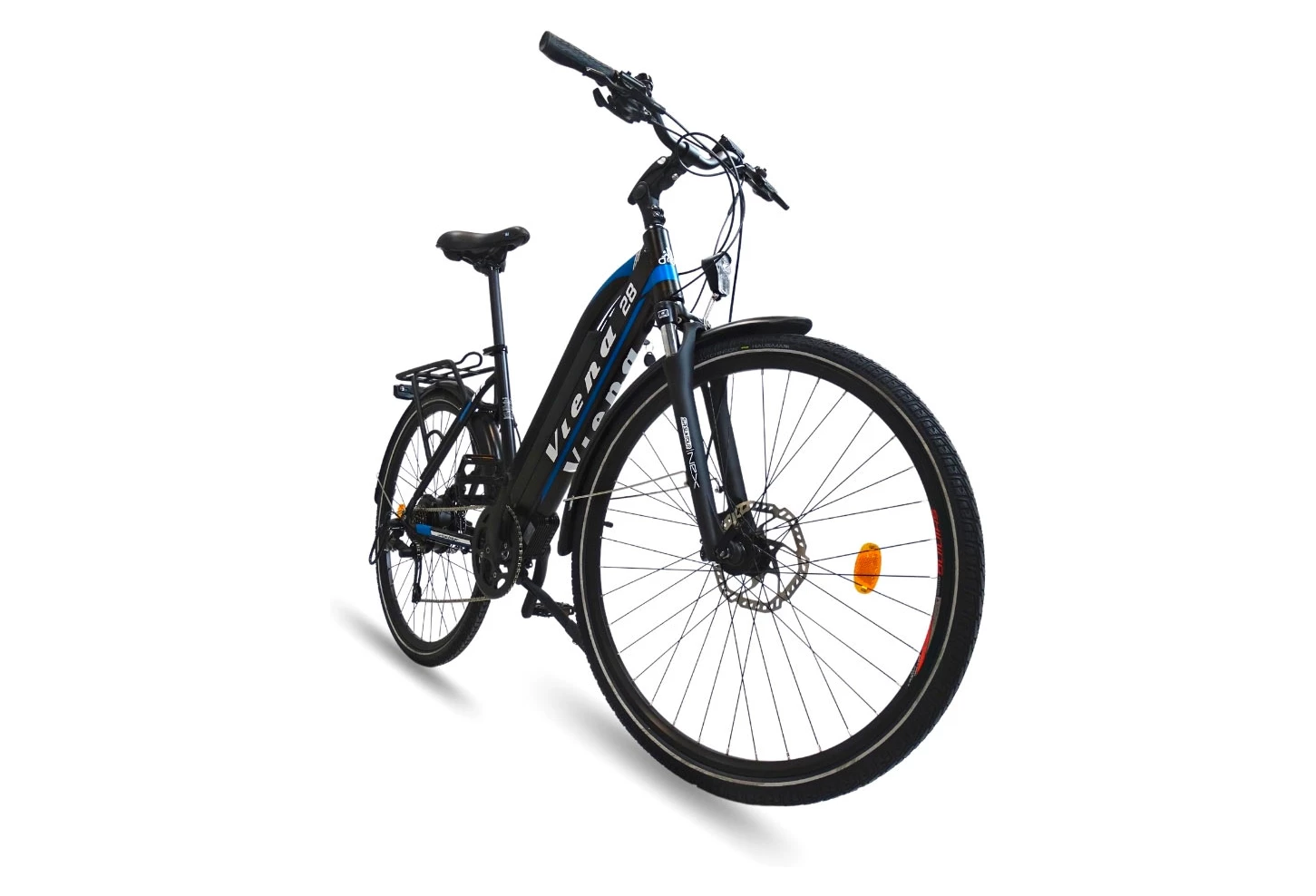 VTC ÉLECTRIQUE URBANBIKER VIENA 28'' TAILLE 49 BLEU – Image 2