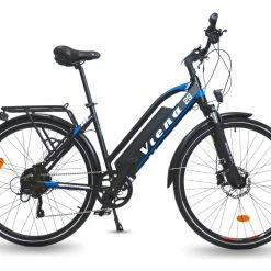 VTC ÉLECTRIQUE URBANBIKER VIENA 28'' TAILLE 49 BLEU