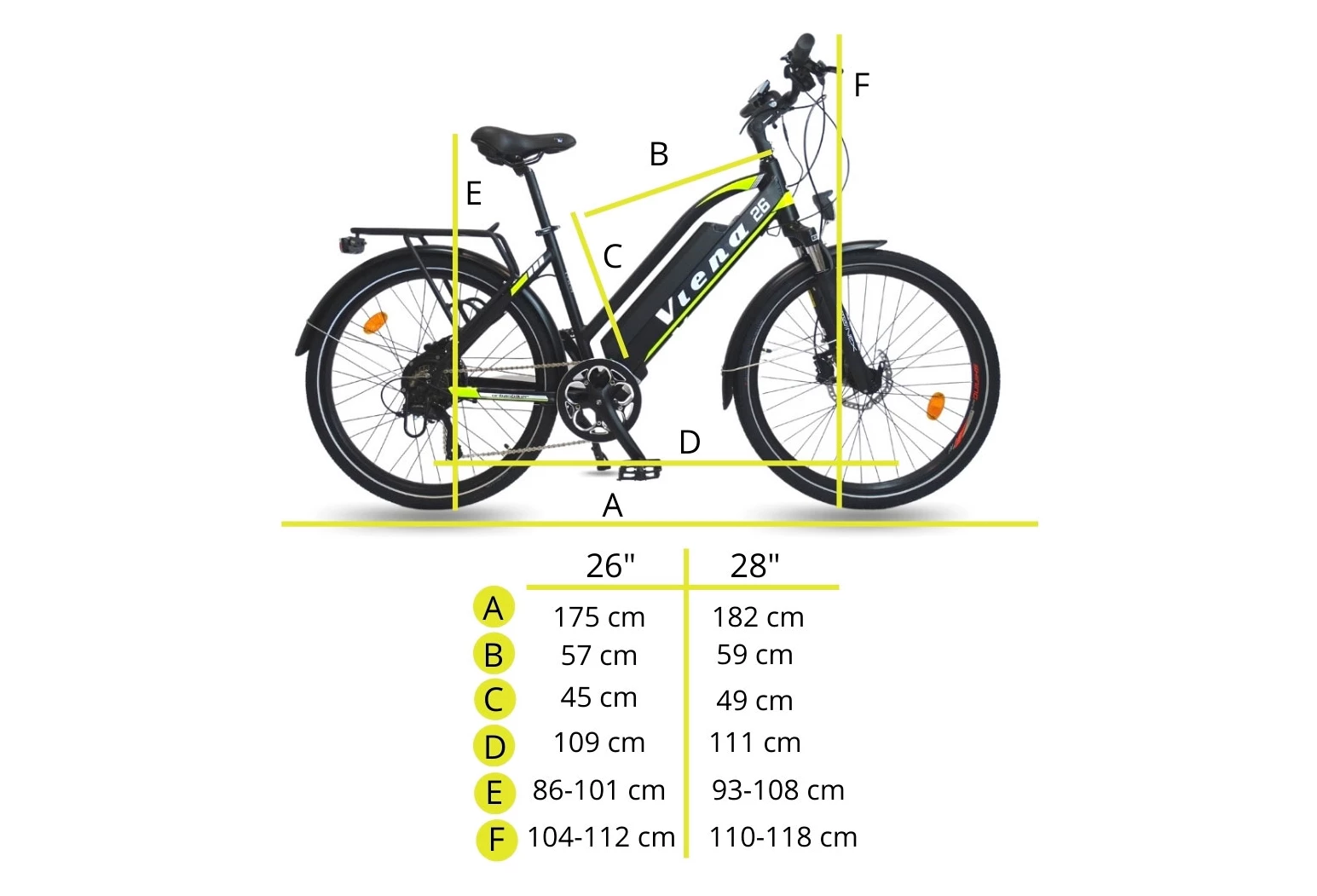 VTC ÉLECTRIQUE URBANBIKER VIENA 28'' MOTEUR 250W – Image 5