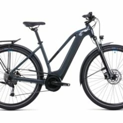 Vélo De Ville Électrique Cube Touring Hybrid One 400 Trapeze Gris