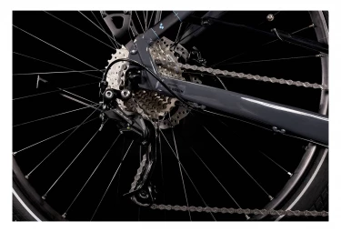 Vélo De Ville Électrique Cube Touring Hybrid One 400 Trapeze Gris – Image 9