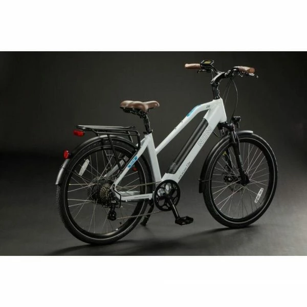 VÉLO ÉLECTRIQUE TREKKING NCM MILANO T3 - 36V 12AH 576WH - BLANC MAT – Image 3