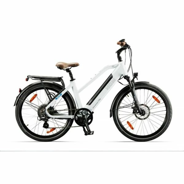 VÉLO ÉLECTRIQUE TREKKING NCM MILANO T3 - 36V 12AH 576WH - BLANC MAT