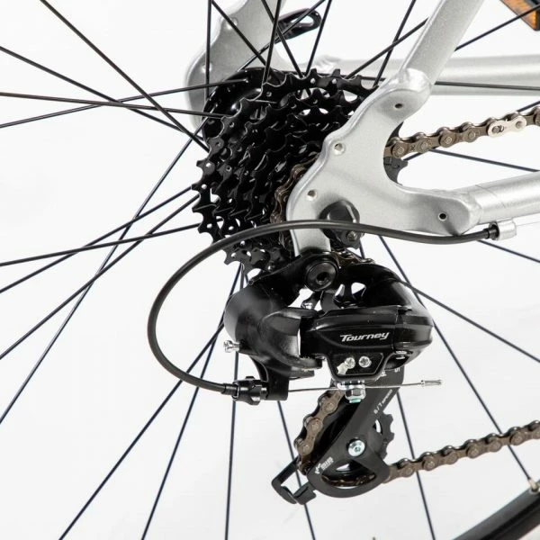 VELO ROUTE HOMME CYCLOTOURISME RC100 GRIS â Image 6