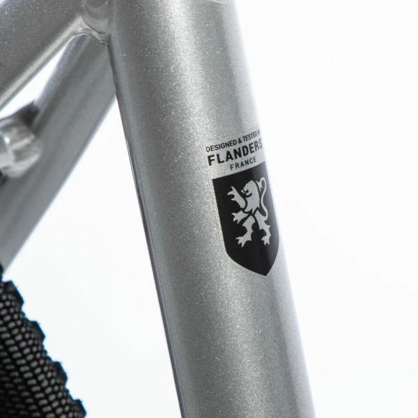 VELO ROUTE HOMME CYCLOTOURISME RC100 GRIS â Image 10