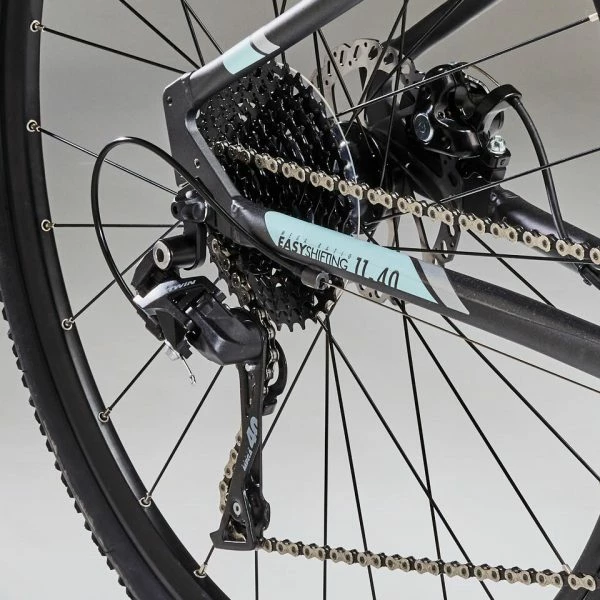 VELO TOUT CHEMIN RIVERSIDE 700 GRIS & VERT D'EAU â Image 7